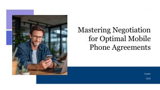 Mastering Negotiation For Optimal Mobile Phone Agreements PPT Information ACP
