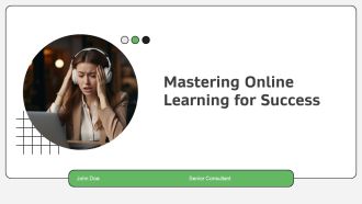 Mastering Online Learning For Success PPT Template AT