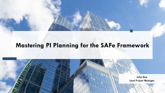 Mastering PI Planning For The Safe Framework PPT Slides AT
