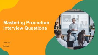 Mastering Promotion Interview Questions PPT Graphics AT