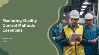 Mastering Quality Control Methods Essentials PPT Graphics AT