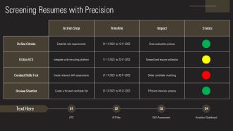 Mastering The Recruiting Process Steps PPT Mockup AT Template Attractive