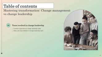 Mastering Transformation Change Management Vs Change Leadership CM CD Visual Graphical