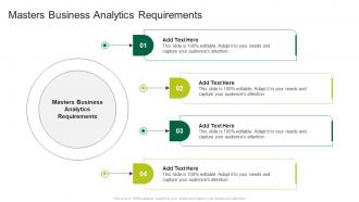 Masters Business Analytics Requirements In Powerpoint And Google Slides Cpb