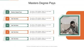 Masters Degree Pays In Powerpoint And Google Slides Cpb