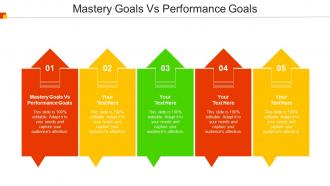 Mastery Goals Vs Performance Goals Ppt Powerpoint Presentation Portfolio Show Cpb