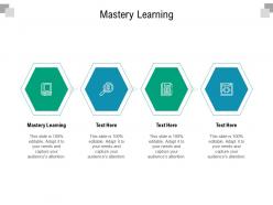 Mastery learning ppt powerpoint presentation styles microsoft cpb