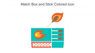 Match Box And Stick Colored Icon In Powerpoint Pptx Png And Editable Eps Format