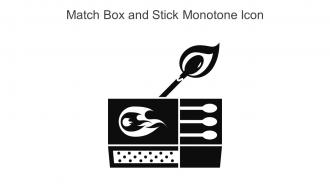 Match Box And Stick Monotone Icon In Powerpoint Pptx Png And Editable Eps Format