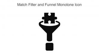 Match Filter And Funnel Monotone Icon In Powerpoint Pptx Png And Editable Eps Format