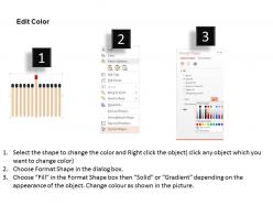 Match sticks for leadership flat powerpoint design