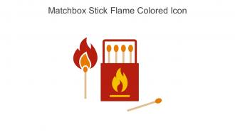 Matchbox Stick Flame Colored Icon In Powerpoint Pptx Png And Editable Eps Format