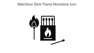 Matchbox Stick Flame Monotone Icon In Powerpoint Pptx Png And Editable Eps Format