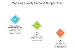 Matching supply demand supply chain ppt powerpoint presentation infographic template example introduction cpb
