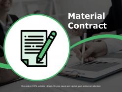 Material contract presentation visuals