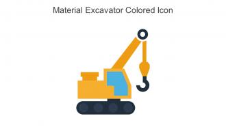 Material Excavator Colored Icon In Powerpoint Pptx Png And Editable Eps Format