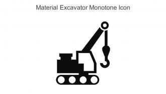 Material Excavator Monotone Icon In Powerpoint Pptx Png And Editable Eps Format