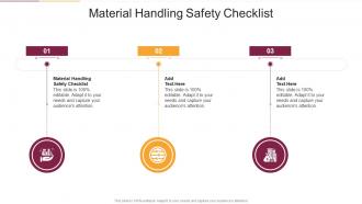 Material Handling Safety Checklist In Powerpoint And Google Slides Cpb