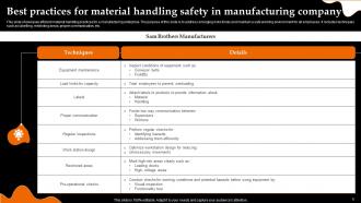 Material Handling Safety Powerpoint Ppt Template Bundles Idea Researched
