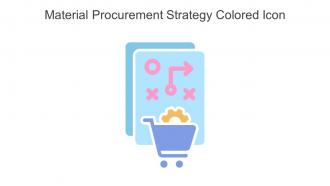Material Procurement Strategy Colored Icon In Powerpoint Pptx Png And Editable Eps Format