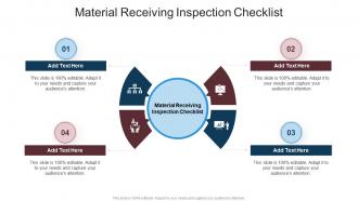 Material Receiving Inspection Checklist In Powerpoint And Google Slides Cpb