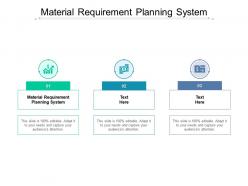 Material requirement planning system ppt powerpoint presentation icon cpb