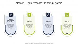 Material Requirements Planning System In Powerpoint And Google Slides Cpb