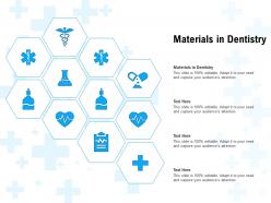 Materials in dentistry ppt powerpoint presentation slides professional