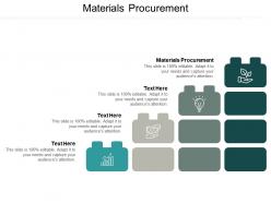 Materials procurement ppt powerpoint presentation infographic template design inspiration cpb