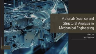 Materials Science And Structural Analysis In Mechanical Engineering PPT Graphics AT
