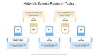 Materials Science Research Topics In Powerpoint And Google Slides Cpb