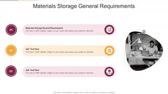 Materials Storage General Requirements In Powerpoint And Google Slides Cpb