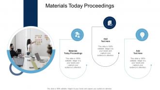 Materials Today Proceedings In Powerpoint And Google Slides Cpb