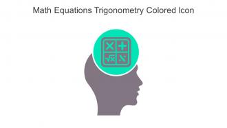 Math Equations Trigonometry Colored Icon In Powerpoint Pptx Png And Editable Eps Format