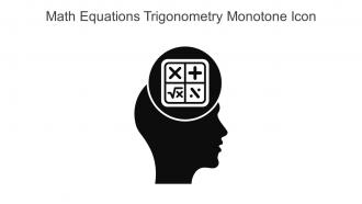 Math Equations Trigonometry Monotone Icon In Powerpoint Pptx Png And Editable Eps Format