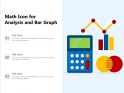 Math Icon For Analysis And Bar Graph