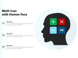 Math Icon With Human Face