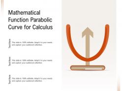 Mathematical function parabolic curve for calculus