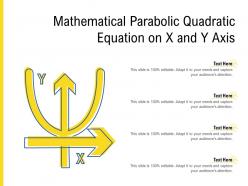 Mathematical Parabolic Quadratic Equation On X And Y Axis