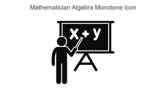 Mathematician Algebra Monotone Icon In Powerpoint Pptx Png And Editable Eps Format