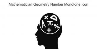 Mathematician Geometry Number Monotone Icon In Powerpoint Pptx Png And Editable Eps Format