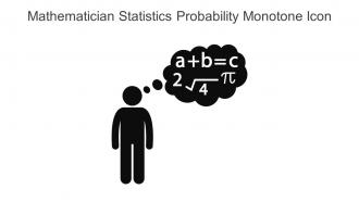 Mathematician Statistics Probability Monotone Icon In Powerpoint Pptx Png And Editable Eps Format