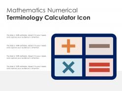 Mathematics numerical terminology calculator icon