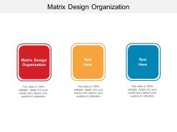Matrix design organization ppt powerpoint presentation ideas microsoft cpb
