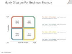 Matrix diagram for business strategy powerpoint slide presentation guidelines