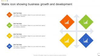 Matrix Icon Showing Business Growth And Development