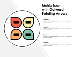 Matrix icon with outward pointing arrows