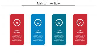 Matrix Invertible Ppt Powerpoint Presentation Layouts Templates Cpb