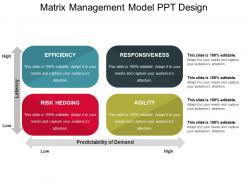 Matrix management model ppt design