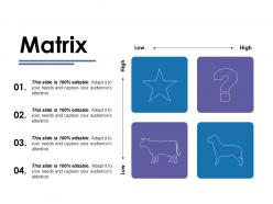 Matrix ppt ideas icons